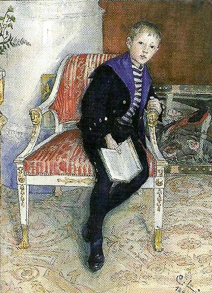 Carl Larsson portratt av vult och ulla Norge oil painting art